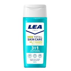 LEA Men Total Skin Care 3 in 1 Intense & Freshness Shower Gel and Shampoo