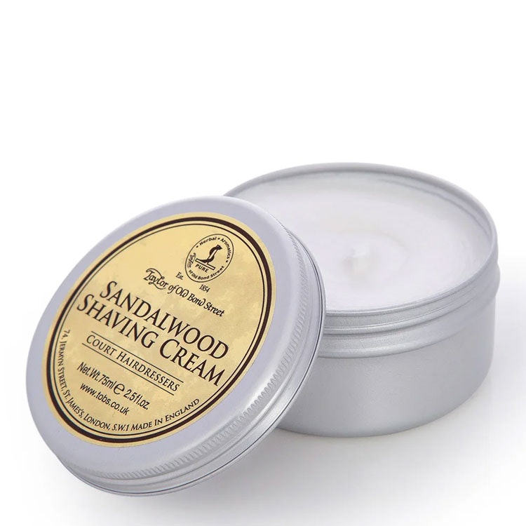 Taylor of Old Bond Street Sandalwood Shaving Cream Bowl 75 ml