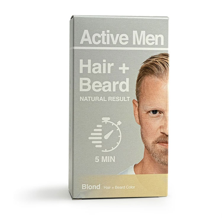 Active Men Beard and Hair color - Blond