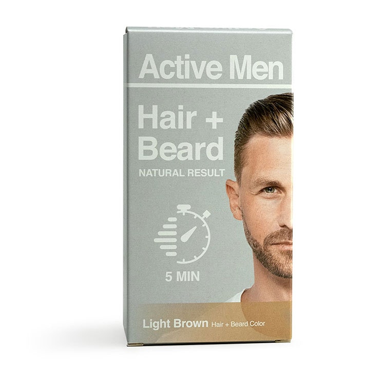 Active Men Beard and Hair color - Light Brown