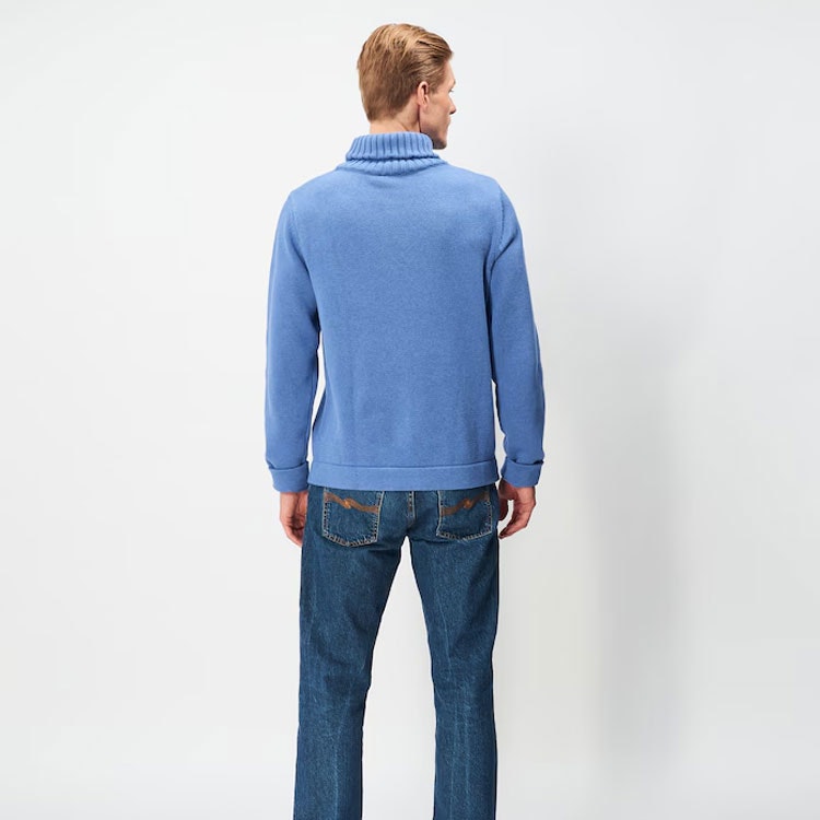 Jumperfabriken Haddock Anchor Rollneck Blå