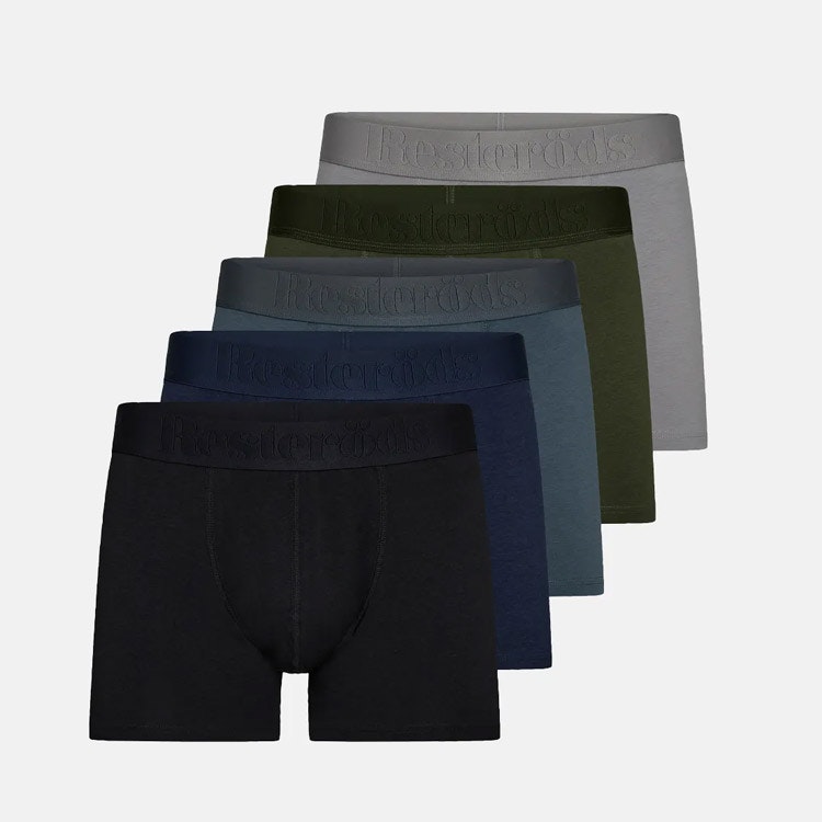 Resteröds Boxer Bamboo 5-pack Regular Leg Mix 38