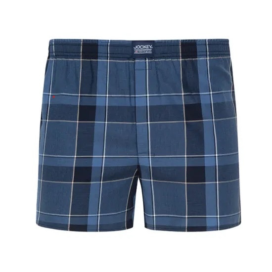 Jockey Vävda Kalsonger Woven Boxer Check Navy