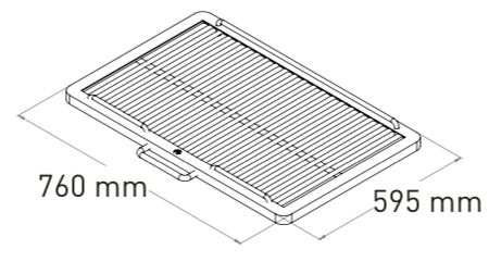 Mibrasa 110 L, Träkolsugn(Godkänd e. Kiwa 3002)