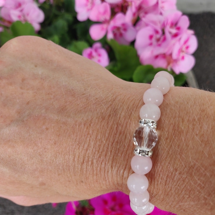 Armband - rosenkvarts