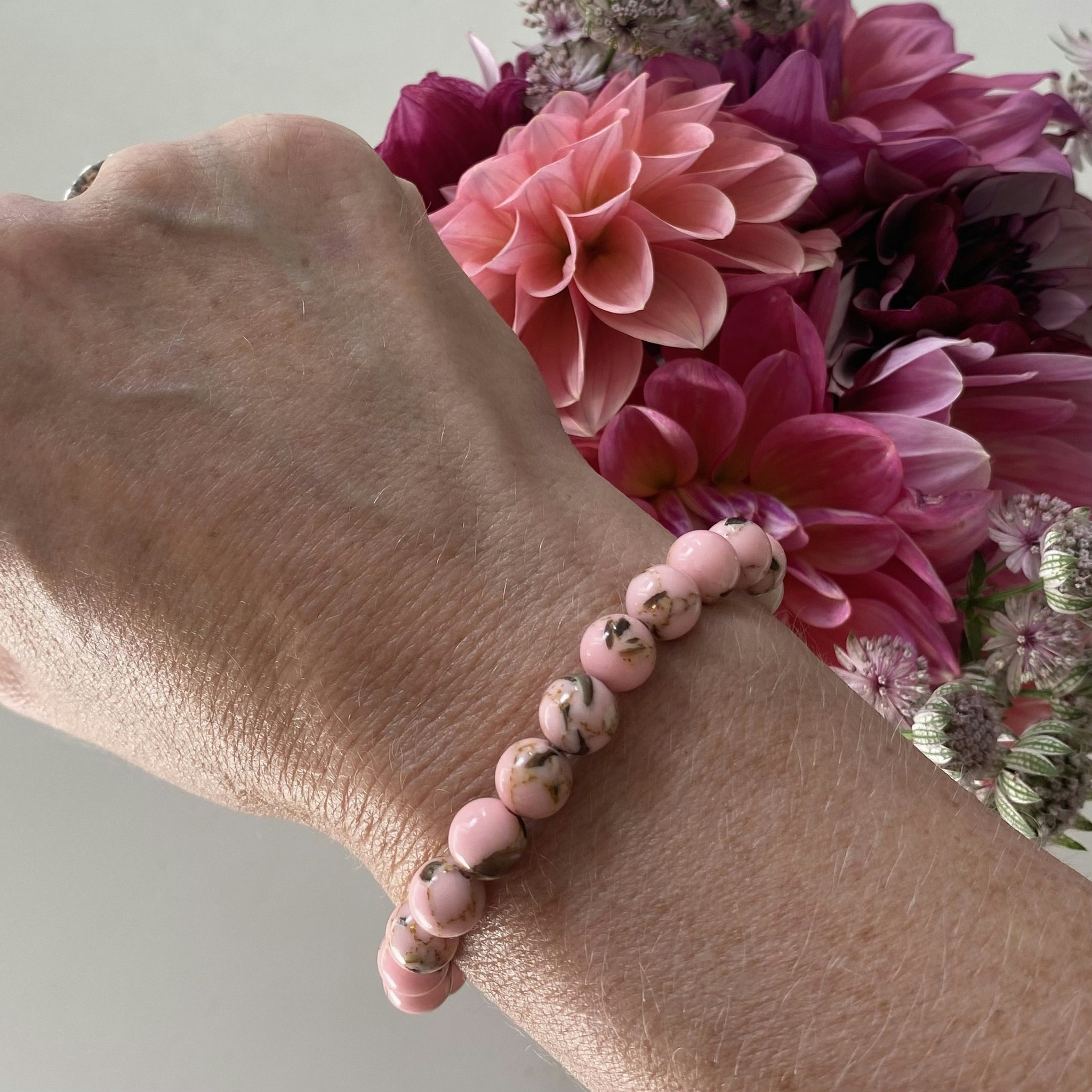 Armband - snäckskal rosa