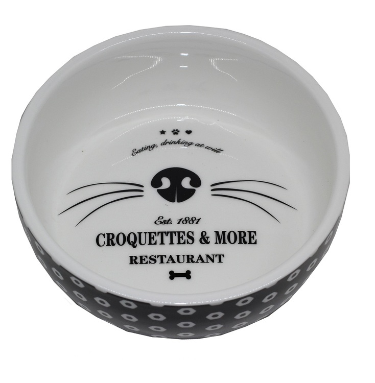 * Keramikskål Katt Croquette *