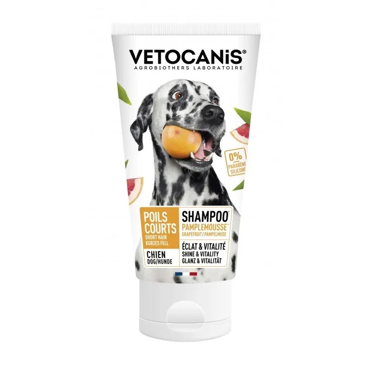Vetocanis Short-Haired Dogs, schampo, med grapefrukt, 300 ml.