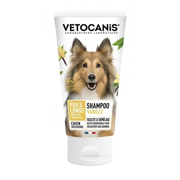 Vetocanis Long-Haired Dogs, schampoo, med vanilj, 300 ml.