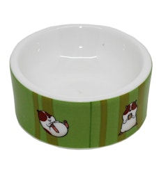 Keramikskål Hamster, grön