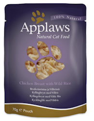 Applaws Pouch, Chicken Breast with Wild Rice, 12 x 70 gr.