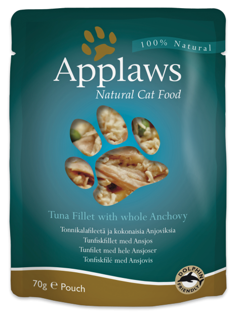 * Applaws Pouch, Tuna Fillet with whole Anchovy, 12 x 70 gr. *