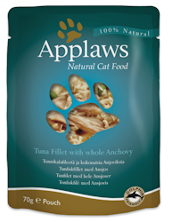 * Applaws Pouch, Tuna Fillet with whole Anchovy, 12 x 70 gr. *