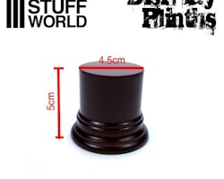 Round Display Plinth 4.5 cm - Hazelnut Brown