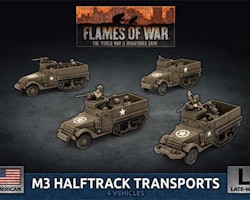 M3 Halftrack Transport Platoon (Plastic)