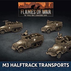 M3 Halftrack Transport Platoon (Plastic)