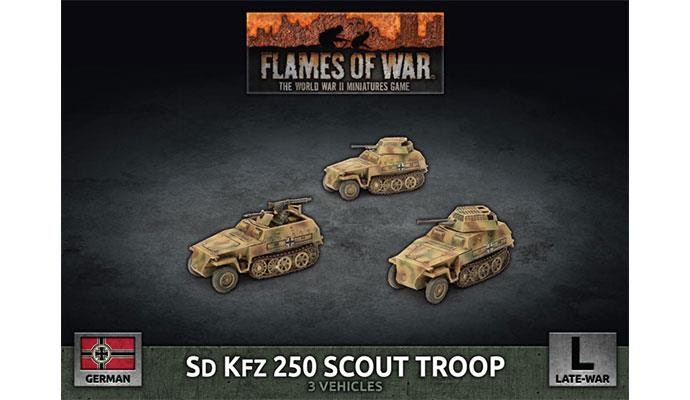 Sd Kfz 250 Scout Troop (Plastic)