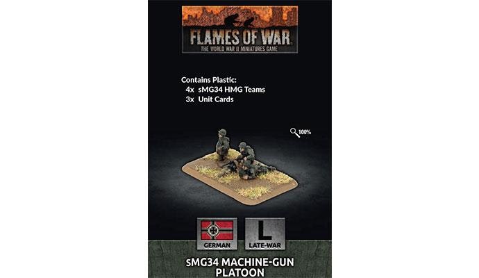 MG34 Machine-gun Platoon (x4 Plastic)