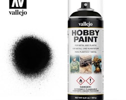 Vallejo Hobby Paint Spray: Black (400 ml)