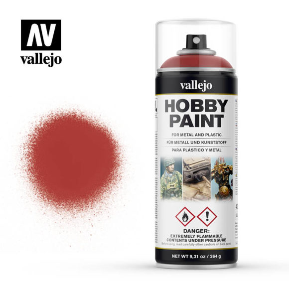 Vallejo Hobby Paint Spray: Scarlet Red (400 ml)