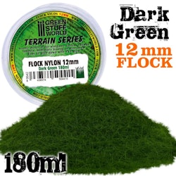 Static Grass Flock 12mm - Dark Green - 180 ml