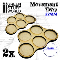 MDF Movement Trays 32mm x5 - Skirmish