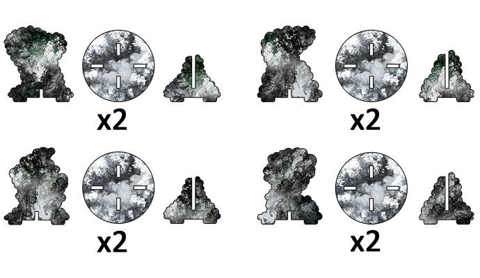 Smoke Bombardment Markers (x4)