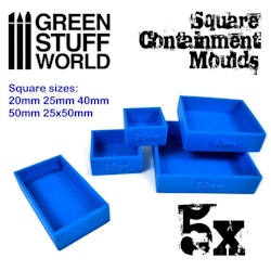 5x Containment Moulds for Bases - Square