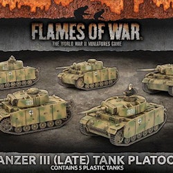 Panzer III (Late) Tank Platoon (Plastic)