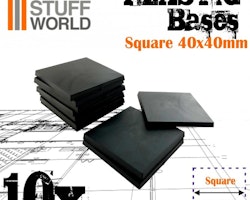 Plastic Square Bases 40x40 mm