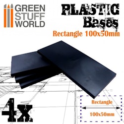 Plastic Bases - Rectangle 100x50mm