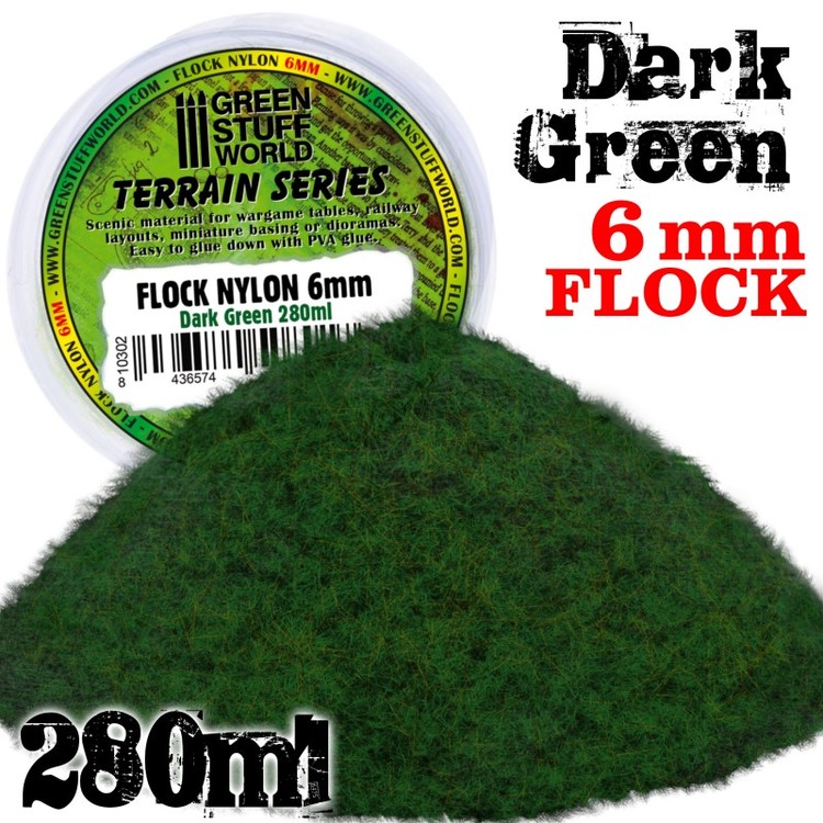 The Green Scatter Flock Set Mixed Shades Scenery Miniature Grass Wargames Base 