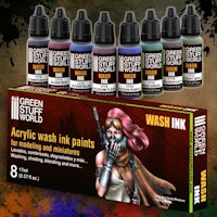 Set x8 Acrylic Wash Ink Paints