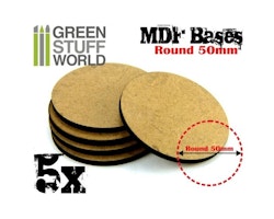 MDF Bases - Round 50 mm