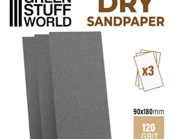 SandPaper 180x90mm - DRY 120 grit