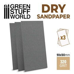 SandPaper 180x90mm - DRY 320 grit