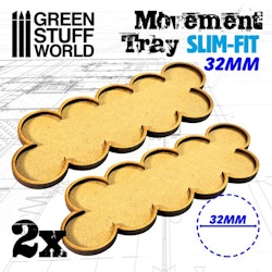 MDF Movement Trays 32mm x 10 - SLIM-FIT