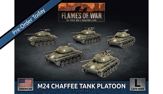 M24 Chaffee Tank Platoon (x5 Plastic)