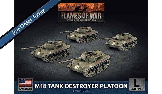 M18 Hellcat (76mm) Tank Destroyer Platoon (x4 Plastic)