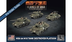M36 and M10 Tank Destroyer Platoon (x4 Plastic)