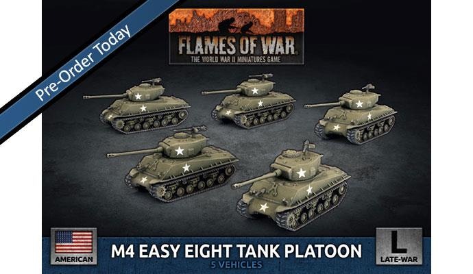 M4 Easy Eight (76mm) Platoon (x5 Plastic)