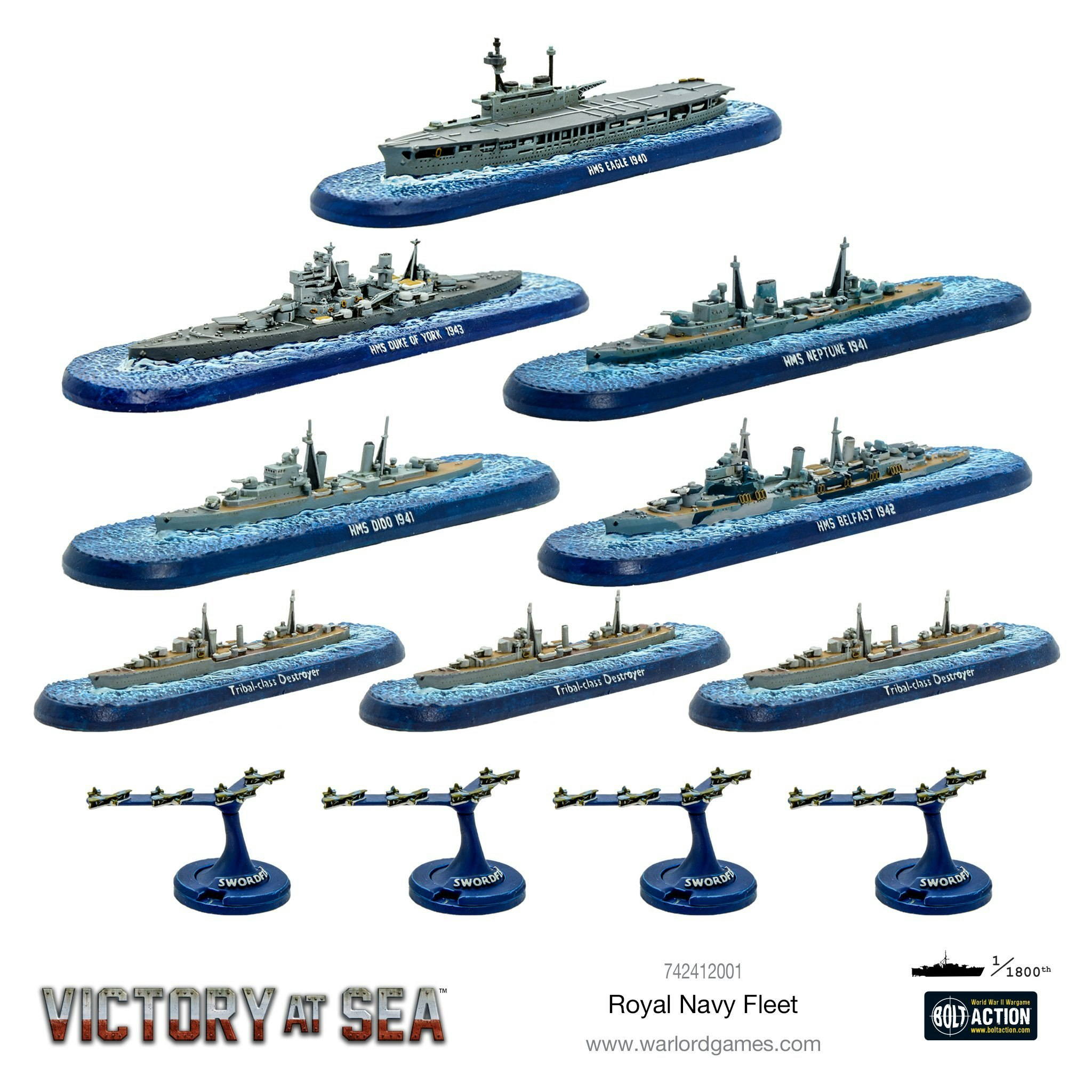 Victory at Sea Royal Navy fleet