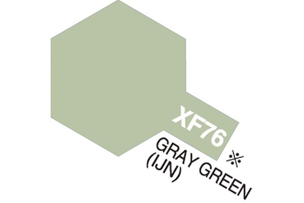 ACRYLIC MINI XF-76 GRAY GREEN IJN
