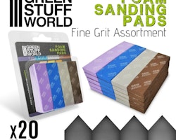 Foam Sanding Pads - FINE GRIT ASSORTMENT x20