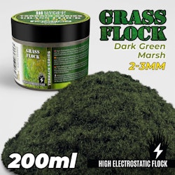 Static Grass Flock 2-3mm - DARK GREEN MARSH - 200 ml