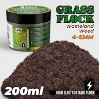 Static Grass Flock 4-6mm - WASTELAND WEED - 200 ml