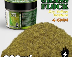 Static Grass Flock 4-6mm - DRY YELLOW PASTURE - 200 ml