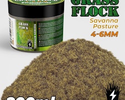 Static Grass Flock 4-6mm - SAVANNA PASTURE - 200 ml