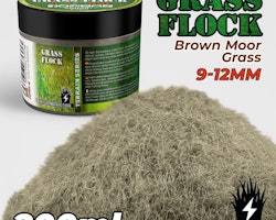 Static Grass Flock 9-12mm - Brown Moor Grass - 200 ml