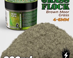 Static Grass Flock 4-6mm - Brown Moor Grass - 200 ml